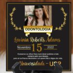 Azulejo Decorativo Premium com Suporte - Coleção Formatura Odontologia